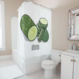 Rideaux De Douche Illustration de combre