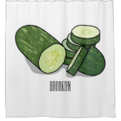 Rideaux De Douche Illustration de combre (Devant)