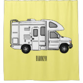 Rideaux De Douche Illustration de dessin animé Campervan (Devant)
