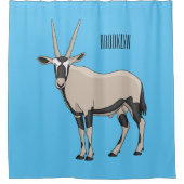 Rideaux De Douche Illustration de dessin animé Oryx (Devant)