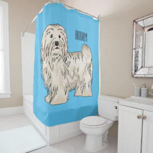 Rideaux De Douche Illustration de dessin de chien de Havan