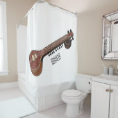 Rideaux De Douche Illustration de dessin de Sitar (En situation)