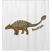 Rideaux De Douche Illustration de dinosaure blindé Ankylosaurus (Devant)