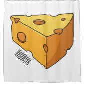 Rideaux De Douche Illustration de fromage (Devant)