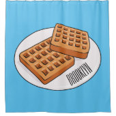 Rideaux De Douche Illustration de gaufre (Devant)