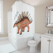 Rideaux De Douche Illustration de Kentrosaurus (En situation)