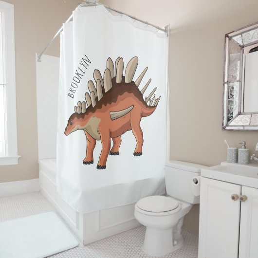 Rideaux De Douche Illustration de Kentrosaurus (En situation)