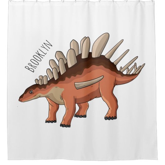 Rideaux De Douche Illustration de Kentrosaurus (Devant)