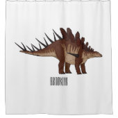 Rideaux De Douche Illustration de Kentrosaurus (Devant)