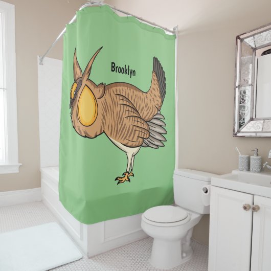 Rideaux De Douche Illustration de la bande dessinée de poulet de pra (En situation)