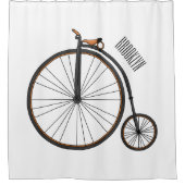Rideaux De Douche Illustration de la bande dessinée de vélo à grande (Devant)