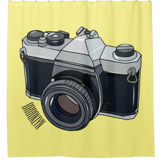 Rideaux De Douche Illustration de la caméra (Devant)