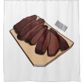 Rideaux De Douche Illustration de la poitrine de boeuf (Devant)