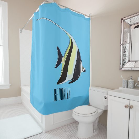 Rideaux De Douche Illustration de l'idole mauresque (En situation)