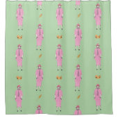 Rideaux De Douche Illustration de mode des années 1910 Dame & Chien (Devant)