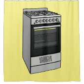 Rideaux De Douche Illustration de poêle électrique (Devant)