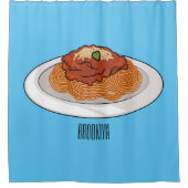 Rideaux De Douche Illustration de Spaghetti (Devant)