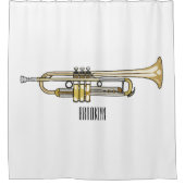 Rideaux De Douche Illustration de trompette (Devant)