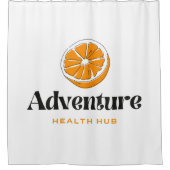 Rideaux De Douche Illustration de typographie Logotype (Devant)
