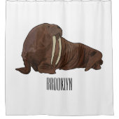 Rideaux De Douche Illustration de Walrus (Devant)