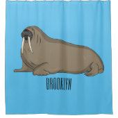 Rideaux De Douche Illustration de Walrus (Devant)