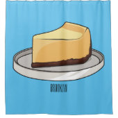 Rideaux De Douche Illustration du dessin animé Cheesecake (Devant)