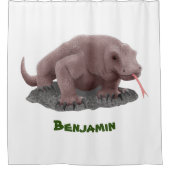 Rideaux De Douche Illustration du dragon de Komodo (Devant)