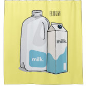 Rideaux De Douche Illustration du lait (Devant)