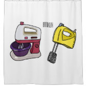 Rideaux De Douche Illustration du mixer (Devant)