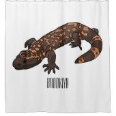 Rideaux De Douche Illustration du monstre Gila (Devant)