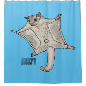 Rideaux De Douche Illustration du planeur à sucre (Devant)