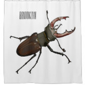 Rideaux De Douche Illustration du scarabée de stade (Devant)