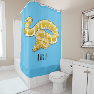 Rideaux De Douche Illustration du serpent python birman
