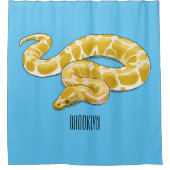 Rideaux De Douche Illustration du serpent python birman (Devant)