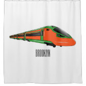 Rideaux De Douche Illustration du train à balles (Devant)
