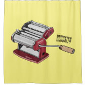 Rideaux De Douche Illustration d'un fabricant de pâtes alimentaires (Devant)