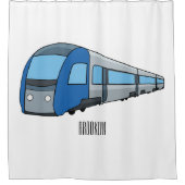 Rideaux De Douche Illustration d'un train électrique (Devant)