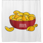 Rideaux De Douche Illustration d'une puce de pomme de terre (Devant)