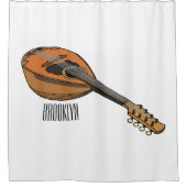 Rideaux De Douche Illustration en mandoline (Devant)