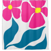 Rideaux De Douche Illustration florale (Devant)