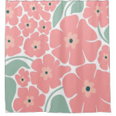 Rideaux De Douche Illustration florale (Devant)