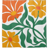 Rideaux De Douche Illustration florale (Devant)