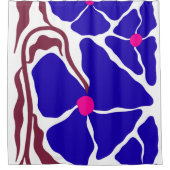 Rideaux De Douche Illustration florale (Devant)