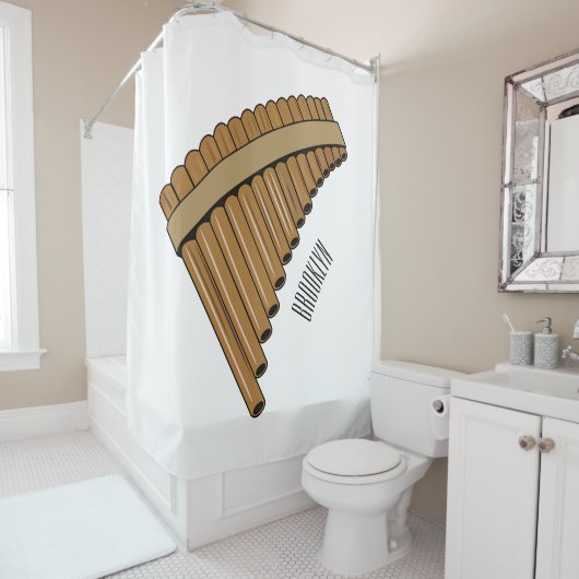 Rideaux De Douche Illustration Pan flûte / panpipes (En situation)