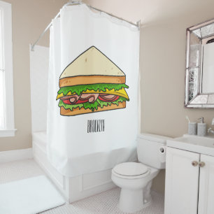 Rideaux De Douche Illustration Sandwich