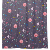 Rideaux De Douche Illustration Supergirl volant vers le haut (Devant)