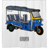 Rideaux De Douche Illustration Tuk tuk (Devant)