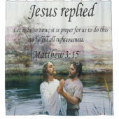 Rideaux De Douche Image deux de baptême de Jésus-Christ (Devant)