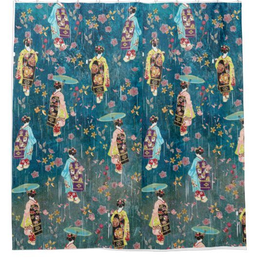 Rideaux De Douche Image Geishas (Devant)