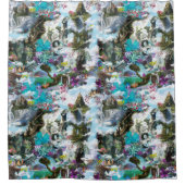 Rideaux De Douche Imaginaire Autres mondes dans les nuages (Devant)